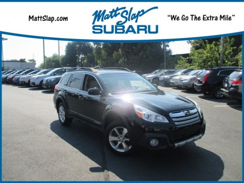Crystal Black Silica Subaru Outback 2.5i Limited.  Click to enlarge.