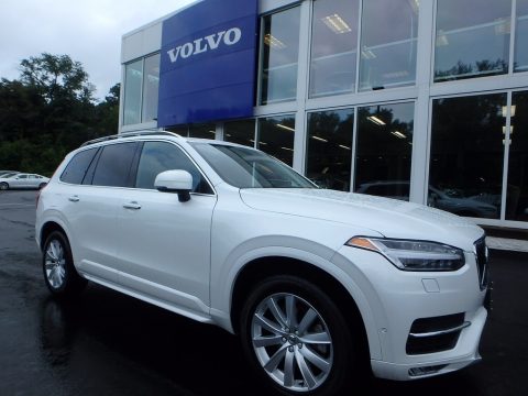 Crystal White Pearl Metallic Volvo XC90 T6 AWD.  Click to enlarge.