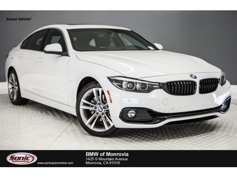 Mineral White Metallic BMW 4 Series 430i Gran Coupe.  Click to enlarge.