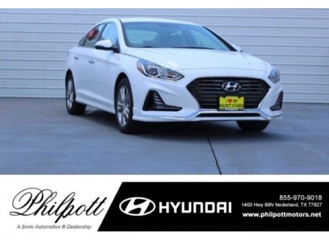 Quartz White Pearl Hyundai Sonata SEL.  Click to enlarge.