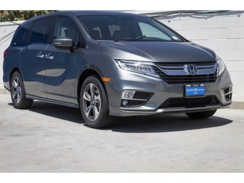 Forest Mist Metallic Honda Odyssey Touring.  Click to enlarge.