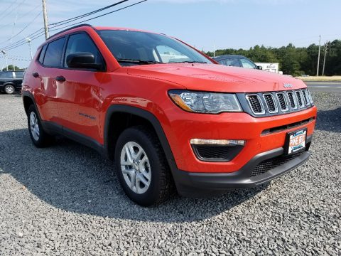 Spitfire Orange Jeep Compass Sport 4x4.  Click to enlarge.