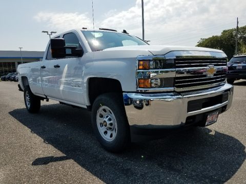 Summit White Chevrolet Silverado 3500HD Work Truck Double Cab.  Click to enlarge.
