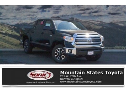 Midnight Black Metallic Toyota Tundra SR5 CrewMax 4x4.  Click to enlarge.