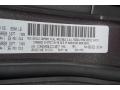 Dodge Color Code PAU Granite Metallic #9