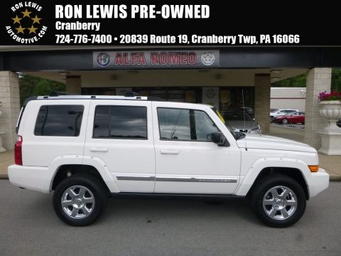Stone White Jeep Commander Limited 4x4.  Click to enlarge.