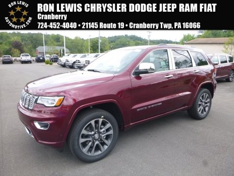 Velvet Red Pearl Jeep Grand Cherokee Overland 4x4.  Click to enlarge.