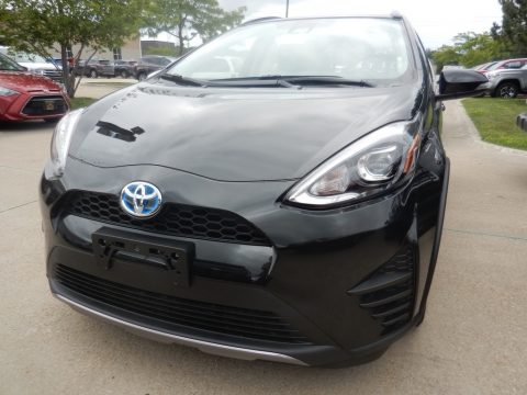 Black Sand Pearl Toyota Prius c One.  Click to enlarge.