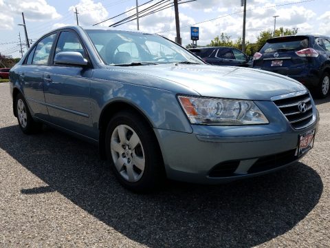 Medium Silver Blue Hyundai Sonata GLS.  Click to enlarge.