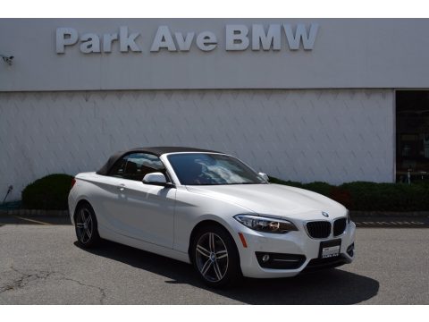 Alpine White BMW 2 Series 230i xDrive Convertible.  Click to enlarge.