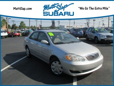 Silver Streak Mica Toyota Corolla LE.  Click to enlarge.