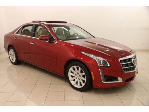 Red Obsession Tintcoat Cadillac CTS Luxury Sedan AWD.  Click to enlarge.