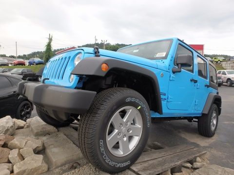 Chief Blue Jeep Wrangler Unlimited Sport 4x4.  Click to enlarge.