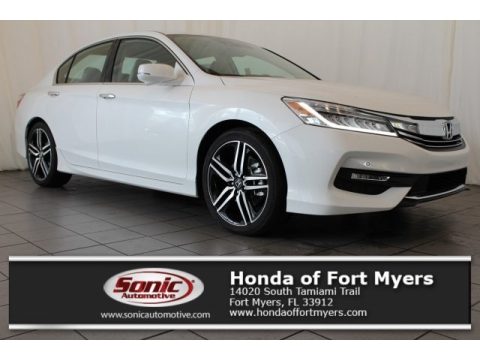 White Orchid Pearl Honda Accord Touring Sedan.  Click to enlarge.