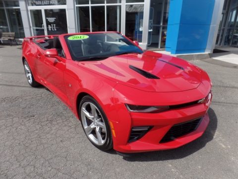 Red Hot Chevrolet Camaro SS Convertible.  Click to enlarge.