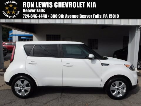 Clear White Kia Soul .  Click to enlarge.