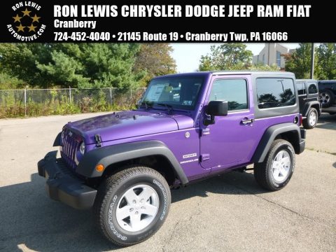 Xtreme Purple Pearl Jeep Wrangler Sport 4x4.  Click to enlarge.