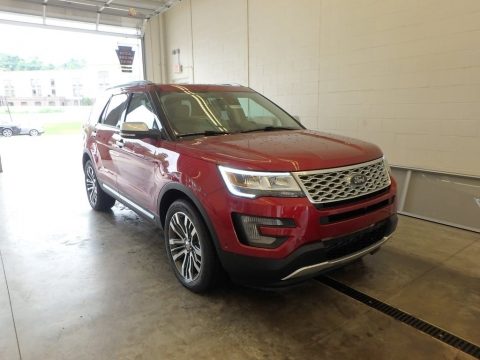 Ruby Red Ford Explorer Platinum 4WD.  Click to enlarge.