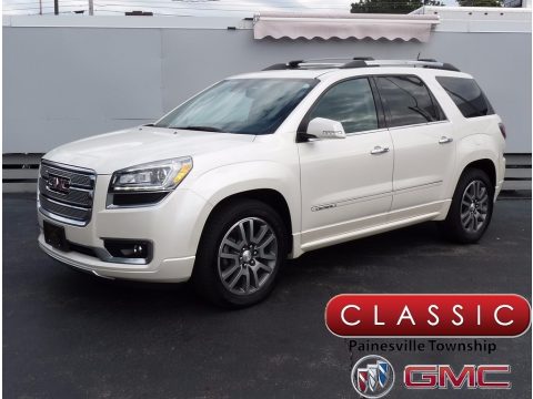 White Diamond Tricoat GMC Acadia Denali AWD.  Click to enlarge.