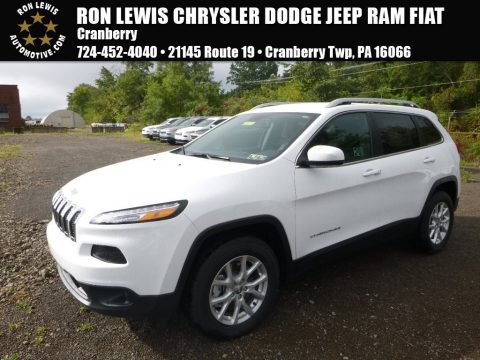 Bright White Jeep Cherokee Latitude Plus 4x4.  Click to enlarge.