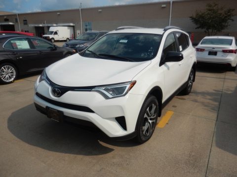 Super White Toyota RAV4 LE.  Click to enlarge.