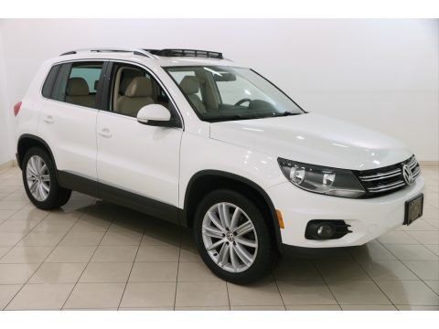 Candy White Volkswagen Tiguan SE 4Motion.  Click to enlarge.