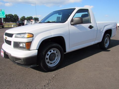 Summit White Chevrolet Colorado Work Truck Regular Cab.  Click to enlarge.