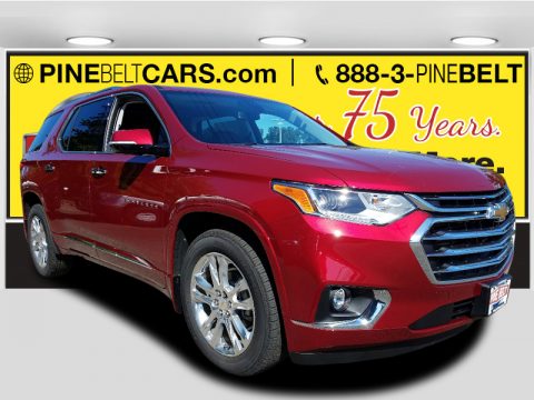 Cajun Red Tintcoat Chevrolet Traverse High Country AWD.  Click to enlarge.