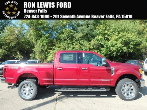 Ruby Red Ford F250 Super Duty Lariat Crew Cab 4x4.  Click to enlarge.