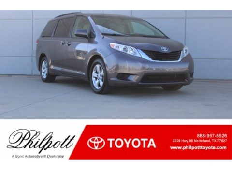Predawn Gray Mica Toyota Sienna LE.  Click to enlarge.