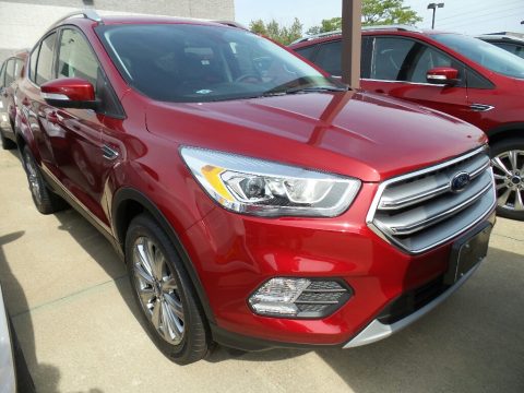 Ruby Red Ford Escape Titanium 4WD.  Click to enlarge.