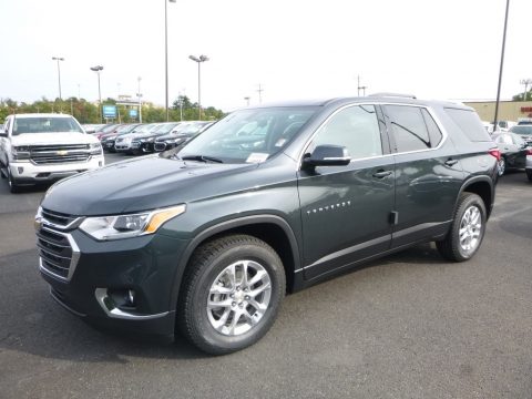 Graphite Metallic Chevrolet Traverse LT AWD.  Click to enlarge.