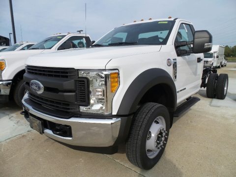Oxford White Ford F550 Super Duty XL Regular Cab Chassis.  Click to enlarge.