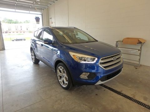 Lightning Blue Ford Escape Titanium 4WD.  Click to enlarge.