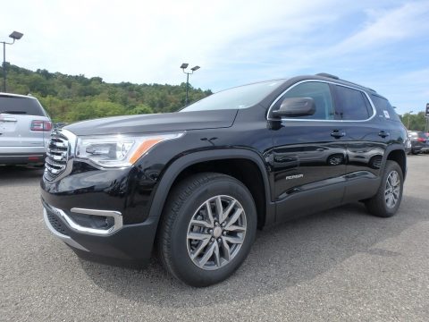 Ebony Twilight Metallic GMC Acadia SLE AWD.  Click to enlarge.