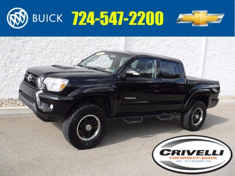 Black Toyota Tacoma V6 TRD Sport Double Cab 4x4.  Click to enlarge.