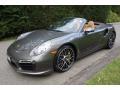 Front 3/4 View of 2014 Porsche 911 Turbo S Cabriolet #1
