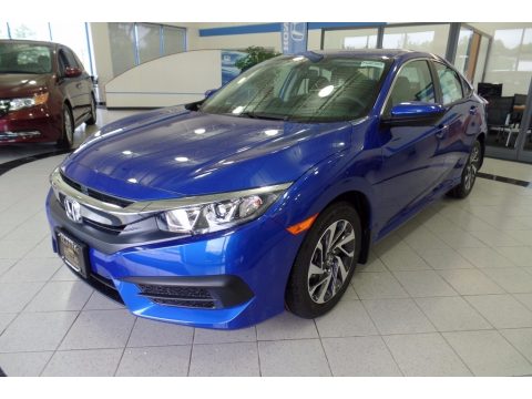 Aegean Blue Metallic Honda Civic EX Sedan.  Click to enlarge.