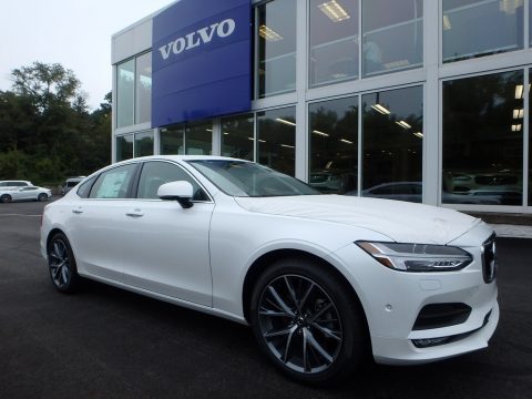 Crystal White Pearl Metallic Volvo S90 T5 AWD Momentum.  Click to enlarge.