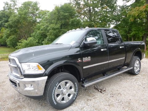 Black Forest Green Pearl Ram 2500 Laramie Crew Cab 4x4.  Click to enlarge.