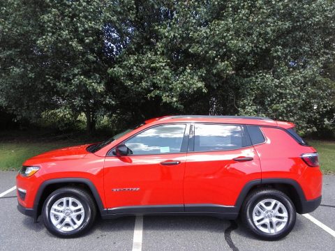 Spitfire Orange Jeep Compass Sport.  Click to enlarge.