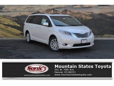 Blizzard White Pearl Toyota Sienna Limited AWD.  Click to enlarge.