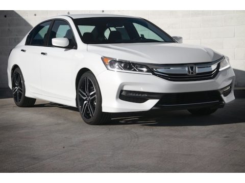 White Orchid Pearl Honda Accord Sport Sedan.  Click to enlarge.