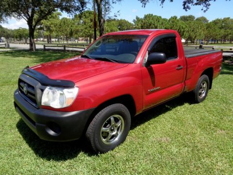 Impulse Red Pearl Toyota Tacoma Regular Cab.  Click to enlarge.