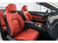  2017 Mercedes-Benz E Anthracite/Berry Red Interior #2