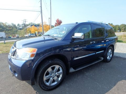 Navy Blue Pearl Nissan Armada Platinum 4WD.  Click to enlarge.