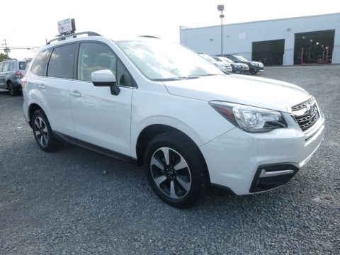 Crystal White Pearl Subaru Forester 2.5i Limited.  Click to enlarge.