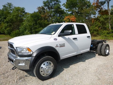 Bright White Ram 4500 Tradesman Crew Cab 4x4 Chassis.  Click to enlarge.