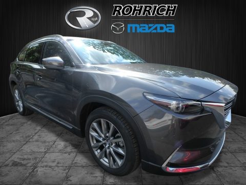 Machine Gray Metallic Mazda CX-9 Grand Touring AWD.  Click to enlarge.