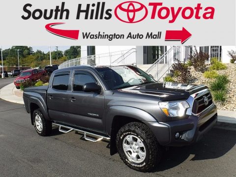 Magnetic Gray Mica Toyota Tacoma V6 SR5 Double Cab 4x4.  Click to enlarge.